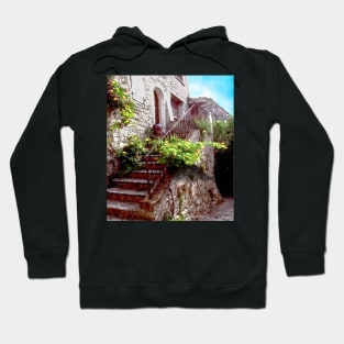 Provence,staircase with flowers. Hoodie